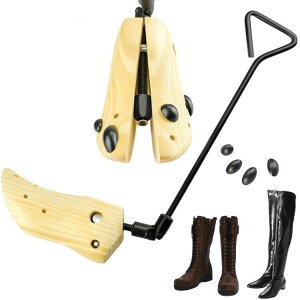 ブーツ ショートブーツ 木製シューキーパー ロングブーツ 革靴 幅伸ばし 靴幅 広げる シューズストレッチャー 靴伸ばし 外反母趾 セット