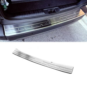 トヨタ 新型 ランドクルーザー 250系 ランクル250系 2024年〜に対応 外側リアバンパー パーツプロテクター バンパーステップガードカバー傷防止 汚れ防止 ステンレス製アクセサリーシルバー