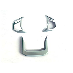 トヨタ 新型 ランドクルーザー 250系 ランクル250系 2024年〜に対応 ステアリングホイールボタン装飾パーツ ステアリングハンドルスイッチ傷防止アクセサリーABS 3PCS/セットシルバー