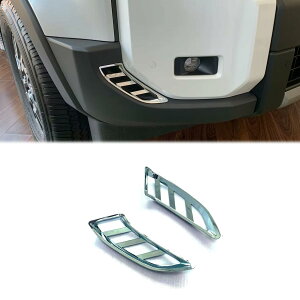 トヨタ 新型 ランドクルーザー 250系 ランクル250系 2024年〜に対応 フロント バンパー エアコンベント フレーム外側サイド送風口装飾ステッカー ABS 2枚