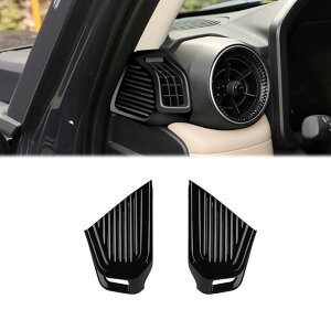 トヨタ 新型 ランドクルーザー 250系 ランクル250系 2024年〜に対応 フロントエアコン装飾パーツ送風口 カバー吹き出し口ドレスアップ傷防止取り付け簡単アクセサリー 2PCSブラック