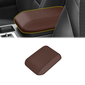 トヨタ 新型 ランドクルーザー 250系 ランクル250系 2024年〜に対応 センターアームレスト フレーム中央 コントロール装飾ステッカー 純正肘置きレザー&ABS ブラウン