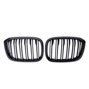 Koelrooster 2 Stuks Voorgrill Niergrill Dubbele Mat Voor 3 4 X3 X4 G01 G02 G08 2018 2019 2020 [VO O J[ X^CO ANZT[ (Kleur: Mat Zwart)