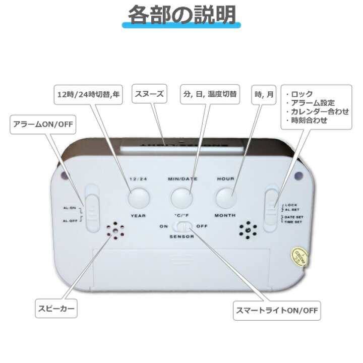 楽天市場】目覚まし時計 めざまし時計 デジタル バックライト 温度計 アラーム カレンダー 起きれる 子供 大音量 大画面 自動点灯 : リンクスオンライン 楽天市場店 楽天市場】目覚まし時計 めざまし時計 デジタル バックライト 温度計 アラーム カレンダー 起きれる 子供 大音量 大画面 自動点灯 : リンクスオンライン 楽天市場店
