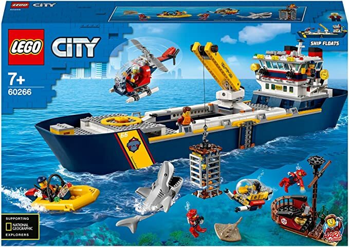 【あす楽当日発送】 レゴ LEGO ブロック シティ おもちゃ 海の探検隊 海底探査船 60266 船 ふね ボート 大容量 知育玩具 男の子 女の子  子供 こども クリスマス 誕生日 プレゼント ギフト 贈り物 7歳 以上 【ギフト包装対応】 | Link U 楽天市場店
