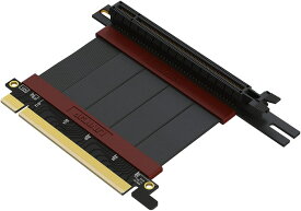 【メーカー1年保証】 ウルトラ PCIe 4.0 X16 ライザーケーブル 【RTX3090 RX6900XT x570 B550 Z590テスト済み】超極高速シールド 垂直GPUマウント ゲーム用 PCI Express 第4世代 左角度【5 cm】3.0 第3世代 TTと互換性あり【LINKUP】