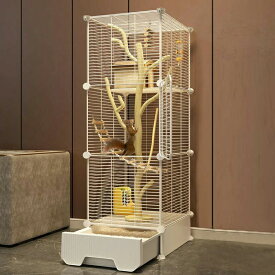 金網 垂直 大型 小動物ケージ フェレット デグー シマリス フクロモモンガ トレイ 大型、引き出し 37*37*125cm 3段