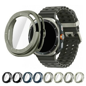 GalaxyWatch8Classic�P�[�X�J�o�[�t���ʋ����K���X�S�ʕی�t���ی�P�[�X�t�B������̃n�[�h�P�[�XSamsung�T���X���M�����N�V�[�E�H�b�`8�N���V�b�NWatch8Classic46mm��������
