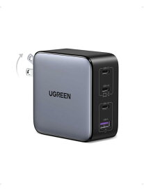 Nexode 100W 充電器 急速 Type-C 4ポートUSB-C*3とUSB-A*1PD3.0 PPS GaNII 折り畳み式iphone17/16/15/14/MacBook//iPad/S26 Ultra/Android対応 PSE適合 CD