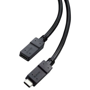 �G���R�� USB Type C �����P�[�u�� 0.5m USB3.2(Gen1) 5Gbps PD 60W�Ή� �u���b�N MPA-ECECC05BK
