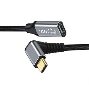 USB type C �����P�[�u�� L�� �^�C�vc�����R�[�h PD 100W/5A�}���[�d USB3.1 Gen2(10Gbps)�����f�[�^�]�� 4K/60HZ�r�f�I�`�� USB-C ���� �i�C�����҂�MacBook�APad�ASurface�ASwitch