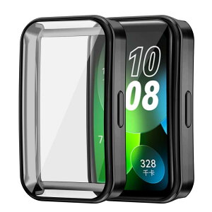 For HUAWEI Band 9 �P�[�X �ϏՌ��� �S��TPU�J�o�[ HUAWEI Band9 �E�H�b�`�P�[�X �E���ȒP �E�H�b�`�A�N�Z�T�� Huawei Band8 / Huawei Band9 �J�o�[