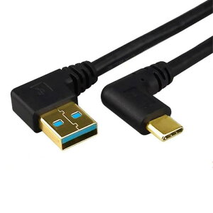 USB Type C 3.2 L��90�x�����ϊ�0.25 m USB-A�I�Xto USB-C�I�X.�}���[�d.�����f�[�^�]����56 K���W�����VMacBook/Nintendo Switch/Type-C���u�ɓK�p (USB�ELtoTypec?0.25m)