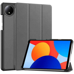For Xiaomi Redmi Pad SE 4G 8.7�C���` �P�[�X �X�^���h�@�\�t�� �J���O�ܔ��^�X�^���h�P�[�X Xiaomi Redmi Pad SE 4G 8.7 �J�o�[ (�O���[�j