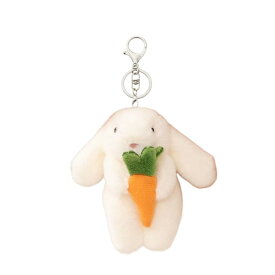 [] 可愛いウサギキーホルダー ぬいぐるみうさぎチャーム おしゃれバッグ飾り レディース誕生日ギフト