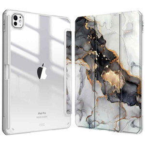 iPad Pro 11�C���`(M5/M4) �P�[�X 2025/2024 �����o�b�N�J�o�[ Apple Pencil ���[�\ Apple Pencil Pro���C�����X�[�d�Ή� �O�܃X�^���h �X���[�v�@�\ �y�� ���^ �����h�~ PU�������U�[ TP