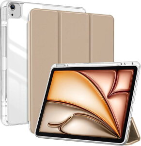 iPad Air 13 �P�[�X M3 2025 / M2 2024 �y�����[ iPad Pro 12.9 6����/5����/4����/3���� �X�}�[�g�J�o�[ Pencil Pro/USB-C�Ή� �ϏՌ� �����E�F�C�N/�X���[�v