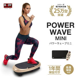 【レビュー特典付き】 振動マシン パワーウェーブミニ 静音 静か パワーウェーブ コンパクト 小さい マット リコモン 付き フロアマット ダイエット ブルブル 振動 腹筋 振動マシーン マシーン マシン 器具 下腹部 下半身
