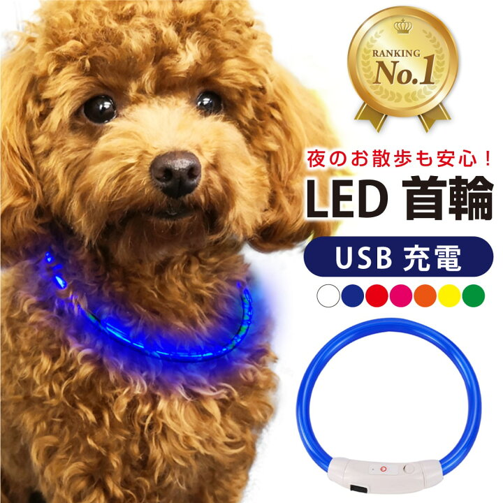 楽天市場】【楽天1位】犬 首輪 光る 光る首輪 カラー ペット 猫 LED ライト リード 光 点灯 点滅 蛍光 小型犬 中型犬 大型犬 USB充電式  夜 散歩 安全 事故防止 安全グッズ ペット用品 ドッググッズ 犬用品 便利 簡単 サイズ調整可 S M おしゃれ