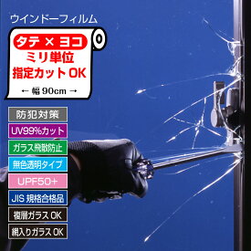 防犯フィルムHGS20特注　ぴったりカット ミリ単位オーダー防犯対策フィルムガラスの飛散防止フィルムUV99％カットクリアタイプ200ミクロンJIS規格合格品セキュリティーフィルム 日本製注文確認より7営業日以内に出荷