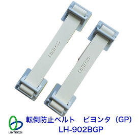 南海トラフ 首都直下 地震対策 防災 ゴムベルト衝撃吸収 家具転倒防止器具（粘着式）新生活 レイアウト変更 冷蔵庫固定 寝室家具 LH-902BGP 転倒防止ベルト・ビヨンタ（GP） グレー 転倒防止 ベルト 冷蔵庫 タンス 賃貸住宅対応 ストッパー 強力接着 工事不要 リンテック21