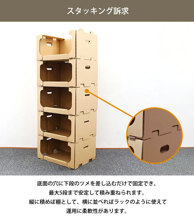 楽天市場】ダンボール ダンボール棚 収納ボックス ピッキングボックス 