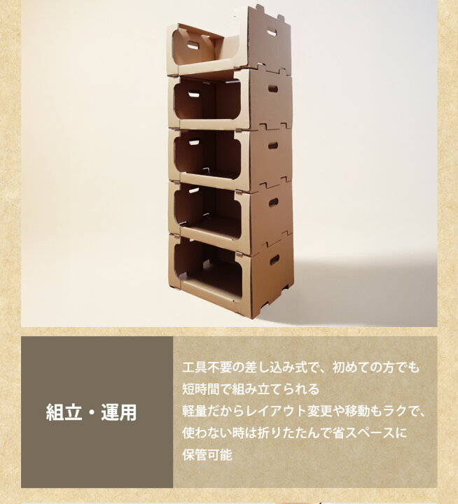 楽天市場】ダンボール ダンボール棚 収納ボックス ピッキングボックス 