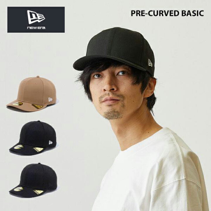 楽天市場】ニューエラ ベーシック 無地 プレカーブ キャップ Basic Pre 