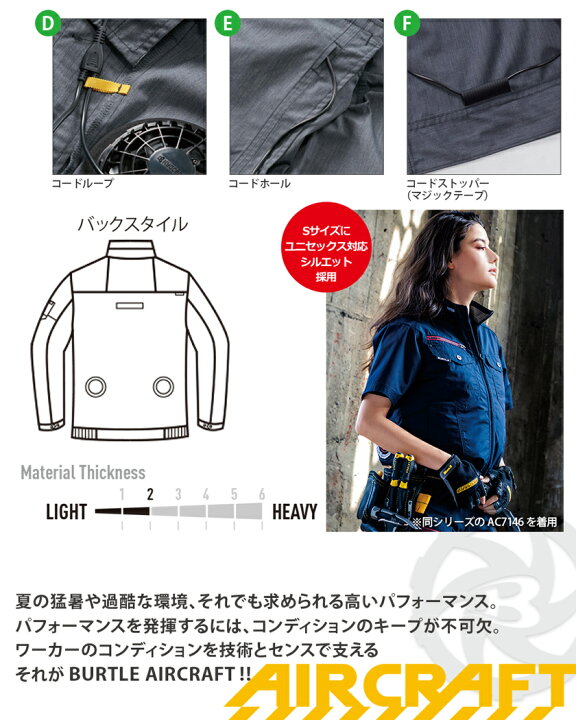 楽天市場】【最短即日出荷】 バートル AC7141 フルセット エアー 