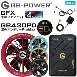 �y�w�����T����z �y�ŒZ�����o�ׁz ���S15�����ۏ� GB-POWER 30V �t�@���Z�b�g�{30V�o�b�e���[ ProMax �Z�b�g GFX+GB430PD SET ���M�W���p�� �y�X�}�z�[�dOK�z �󒲋@�� �J���[�t�@�� �ő�123���b�g�� 