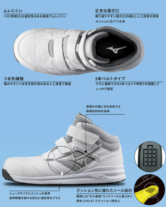 楽天市場】安全靴 MIZUNO オールマイティ LSII 21M F1GA2200 【通年 