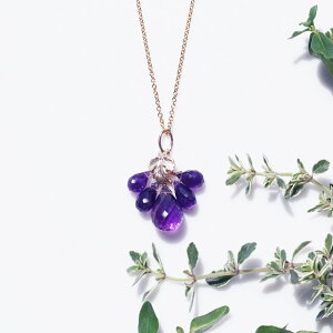 �o�b�J�X�̕����E�h���b�v�J�b�g�A���W�X�g�̖[�l�b�N���X�@�`Bacchus's grape14KGF �l�b�N���X �V�R�� �A�N�Z�T���[ �A���W�X�g 2���̒a���� ���� �n���h�Ԃǂ� �n���h���C�h �v���[���g ��̓�