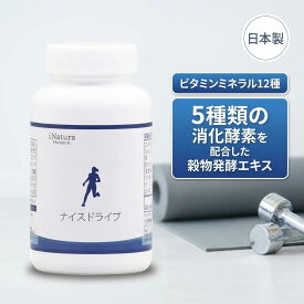 ナイスドライブ ＜120粒＞ マルチビタミン ミネラル サプリ サプリメント βカロテン ベータカロテン βカロチン ベータカロチン マグネシウム ナイアシン ダイジェザイム スポーツ 運動 トレーニング 日本製 国産 アイナチュラプレミアム