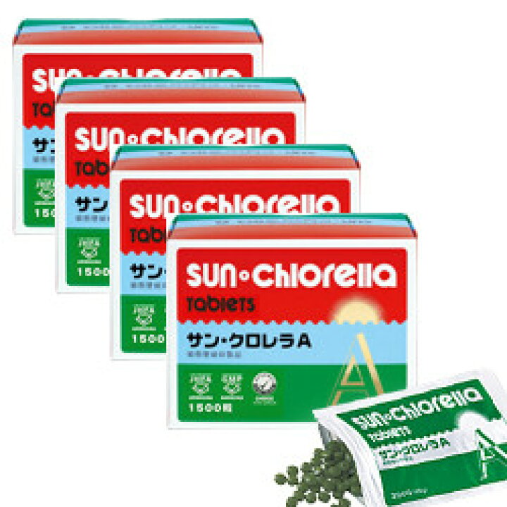 楽天市場】サン クロレラA 粒 1500粒 4箱セット : リプリ 楽天市場店