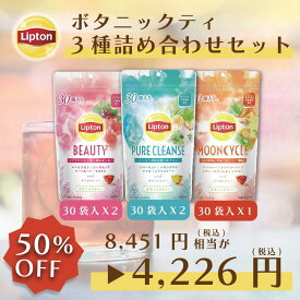 【期間限定/最大10%OFFクーポン】リプトン 紅茶 超お得な紅茶 ボタニックティー グリーンティー ルイボスティー 詰め合わせ 業務用 お得用 大容量 セット Lipton