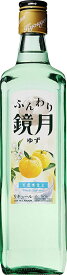 6/4日20時～6/5日までP3倍 【送料無料】【ケース販売】 サントリー ふんわり鏡月 ゆず 700ml×12本/1ケース 【北海道・沖縄県・東北・四国・九州地方は必ず送料が掛かります】