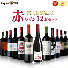 【あす楽】【送料無料】四大銘醸地入り！赤ワインセット [750ml×12本] 【北海道・東北・四国・九州・沖縄県は必ず送料がかかります】赤 飲み比べ ワイン セット ギフト