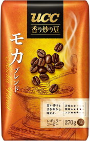 【送料無料】 UCC 香り炒り豆 モカブレンド AP270g×12個【レギュラーコーヒー 豆】