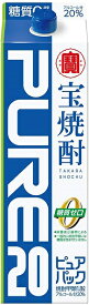 【あす楽】 【送料無料】【ケース販売】宝酒造 宝焼酎 ピュアパック 20度 1.8L×6本【北海道・沖縄県・東北・四国・九州地方は必ず送料が掛かります。】