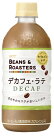 【送料無料】UCC 上島珈琲 BEANS ＆ ROASTERS デカフェ・ラテ 500ml×24本