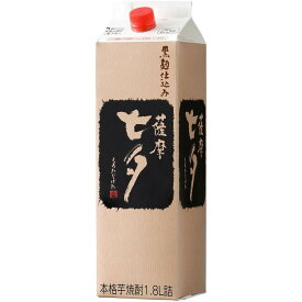 4/20限定全品P3倍 【送料無料】田崎酒造 薩摩 黒七夕 芋 25度 パック 1800ml 1.8L×6本/1ケース【北海道・沖縄県・東北・四国・九州地方は必ず送料が掛かります。】