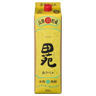 【モバイルユーザー限定先着最大3900円OFF】【送料無料】田苑酒造 田苑 金ラベル 長期貯蔵 麦 25度 パッ…