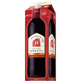 5/30限定P3倍 【あす楽】 【送料無料】サントリー デリカメゾン 旨み赤 パック 1800ml 1.8L×12本【北海道・沖縄県・東北・四国・九州地方は必ず送料が掛かります】