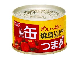 5/15限定P3倍 【送料無料】K&K 缶つま めいっぱい焼鳥 たれ味 135g×48個