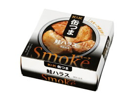 5/15限定P3倍 【送料無料】K&K 缶つま Smoke 鮭ハラス 50g×24個