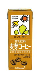 【送料無料】 キッコーマン 豆乳飲料　麦芽コーヒー 200ml×2ケース/36本