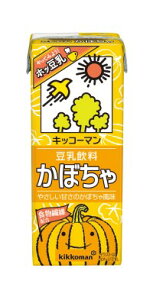 【送料無料】 キッコーマン 豆乳飲料 かぼちゃ 200ml×1ケース/18本