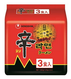 【送料無料】農心 辛ラーメン 袋麺 (3食入)×24個