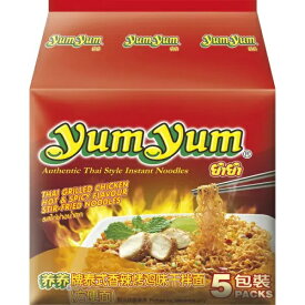 【送料無料】YumYum ヤムヤム インスタント タイ焼きそば　ガイ・ヤーン（グリルチキン）味 (70g×5袋入り)×12個