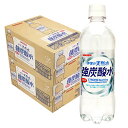 【最強配送】【送料無料】サンガリア 伊賀の天然水 強炭酸水 500ml×2ケース 48本炭酸 ペット プレーン 無糖 まとめ買い 割材 国産 ハイボール ウイスキー 焼酎 日本酒 ワイン 梅酒